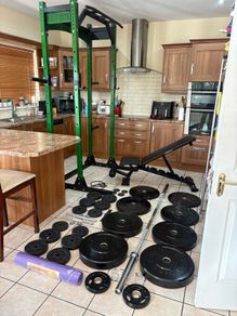 Unbelievable Gym Set, Rack Alone Was 2400 Euro New, Selling Entire Set Below For 1100 Euro!!!!