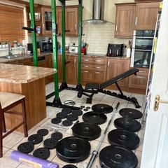 Unbelievable Gym Set, Rack Alone Was 2400 Euro New, Selling Entire Set Below For 1100 Euro!!!!