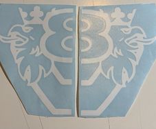 Scania V8 stickers x2