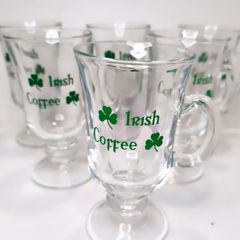 Irish coffee glasses x 6