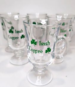 Irish coffee glasses x 6