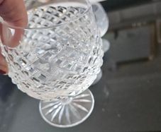 6 crystal brandy glasses