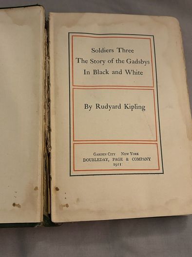 Antique Soldiers Three Etc. By Rudyard Kipling 1911