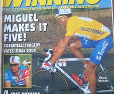 Winning Bicycle Racing Illustrated magazine August 1995