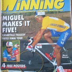 Winning Bicycle Racing Illustrated magazine August 1995