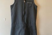 M&amp;S grey pinafore (as new) age 8-9