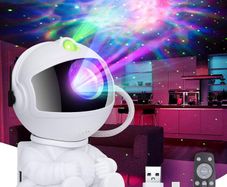 Astronaut Galaxy Projector, Starry Night Light for Bedroom, Astronaut Nebula Timer & Remote