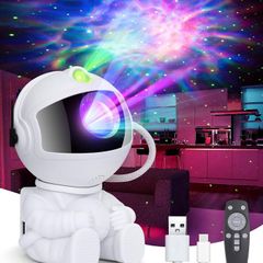 Astronaut Galaxy Projector, Starry Night Light for Bedroom, Astronaut Nebula Timer & Remote