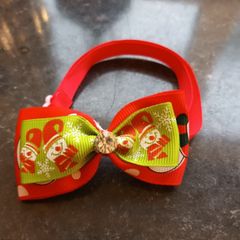 Bnwt dog bow xmas