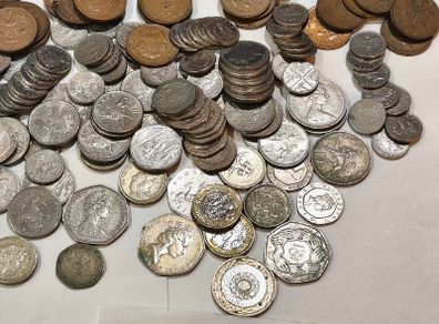 1.6KG Bulk Lot UK Coins UK Great Britain British
