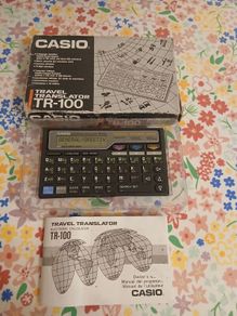 vintage casio travel translator + calculator