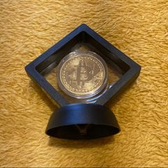 Bitcoin Collectible Coin with Display Stand