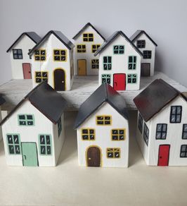 Handcrafted tiny wooden houses!