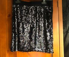 Navy sparkly skirt