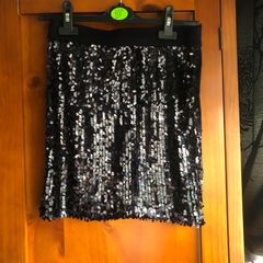 Navy sparkly skirt