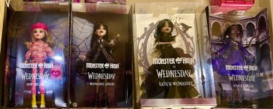 4 dolls Monster High x Wednesday