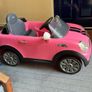 Girls Pink Mini Cooper 6V Electric Ride On Car with Remote Control Outdoor Image 6