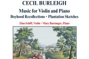 Burleigh. Music for Violin and Piano. CD. Free Postage!