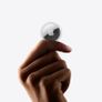 AirTag. Track your keys, wallet, luggage, backpack. Replaceable battery. Water-resistant. One-tap set up with iPhone or iPad. Image 2