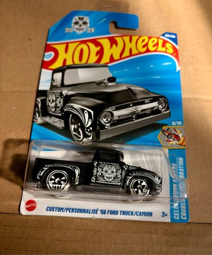 Hot Wheels Custom/personnalise 56 Ford Truck/camion 3+ Cela 2025