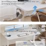 Brand New Unused Height-Adjustable Standing Desk 180 x 80 cm, Electric Desk, Standing Table, Office Table, Standing Desk, Office Table, White Image 2