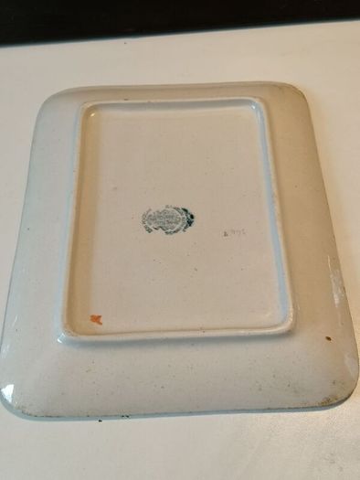 Henry Alcock Victorian Staffordshire Hand Painted Butter Dish