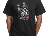 Barber Skater Funny Printed T-shirt Birthday Gift Present Idea