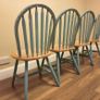 4 Wooden dinning chairs Image 3