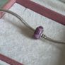 Pandora Purple triangles murano glass charm perfect condition Image 5