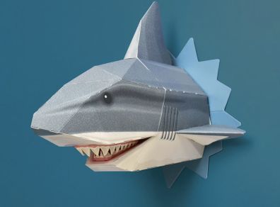Brand New 3 x Kids Toy 3D Wall Shark Snappy Shark RRP45 Eur