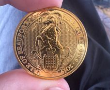 2019 1oz Yale Of Beaufort Gold Coin Queen's Beasts