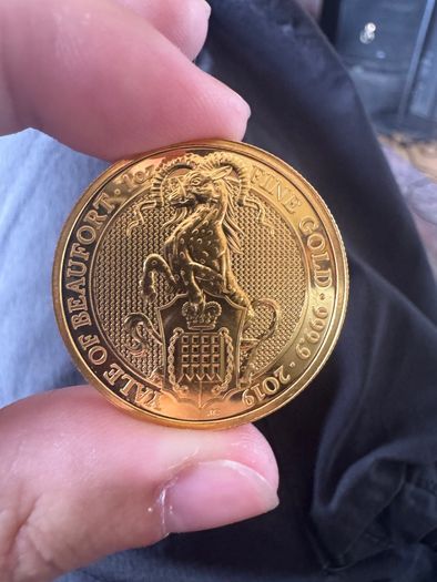 2019 1oz Yale Of Beaufort Gold Coin Queen's Beasts