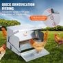 Automatic Chicken Feeder, 11.3kg Capacity Feeds 10 Chickens up to 11 Days, Galvanized Steel Poultry Feeder Image 6