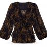 Ted Baker Kazuko Floral Navy Blouse Image 2