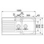 UNUSED Franke Ascona 1.5 Bowl Inset Sink with Fittings Image 5