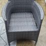 Rattan Garden Table Chairs Parasol Image 5