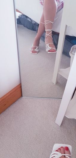 PLT White Lace Up Sandal - Size 3