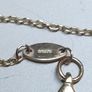 Vintage 9ct Solid Gold London Hallmarked Sparkling Bar Necklace 43cm Image 4