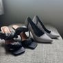 2 pairs black heels size 5 Image 10