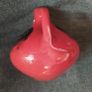 Mid century German/ Kreutz Crimson Fat Lave Vase Image 6