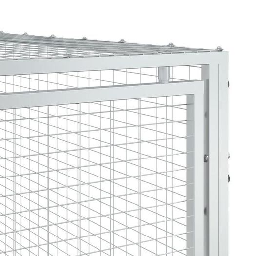 Dog House with Run Anthracite 153x396x110