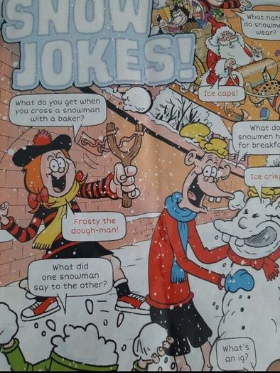 old beano comic and new toy in wrapping
