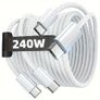 USB C Cable 240W Suitable For Apple Fast Charging USB C To USB C Charging Cable, USB PD 3.1 C-type Charging Cable For MacBook Pro/Air, For IPad Pro/Air, 2M (199.9cm) Image 6