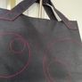 Shiseido Tote Carry Bag- Brand Shiseido. Black Heavy Canvas Cotton handbag With Red Stitching. Immaculate. Unused. Image 7