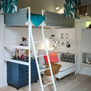 Loft Bed Frame White