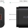 AUKEY Quick Charge 3.0 18W USB Wall Charger, Fast Charger Compatible with Samsung Galaxy Note8 / S9 /S8 / S8+, LG G6 / V30, HTC 10 and More | Qualcomm Certified - Brand New Sealed! Image 3