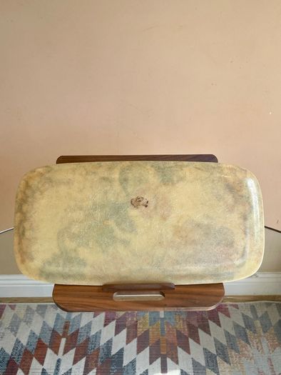 Vintage French Manover Fiberglass Tray, Grape Vine