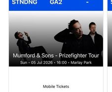 mumford and sons tickets