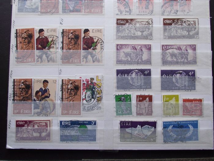 A huge collection of postal cancellations on Irish stamps