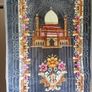 3in1 Matching Set: Grey Persian Style Rug + Home Decoration + Small Lamp Image 2